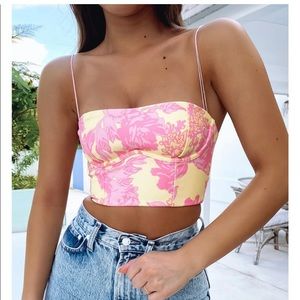 NWOT White Fox crop top